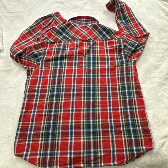 Alpine Design Heavyweight Flannel Shirt Men’s Size XL Red Blue Yellow Plaid New - Picture 8 of 13